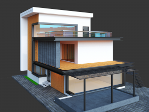 Modern exterior 3D Model