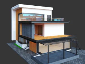 Modern exterior 3D Model