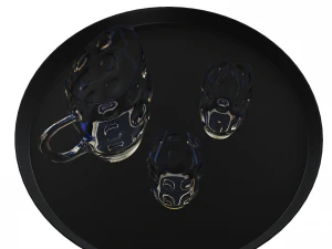 Pitcher and glass 02 3D Model