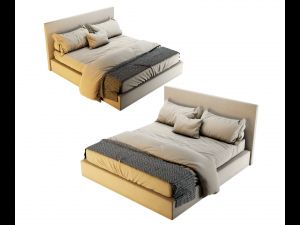 Bed 01 3D Model