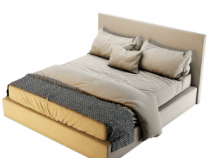 Bed 01 Modèle 3D