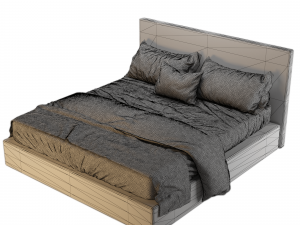 Bed 01 Modèle 3D