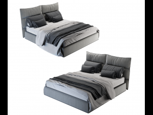 Bed 02 3D 模型