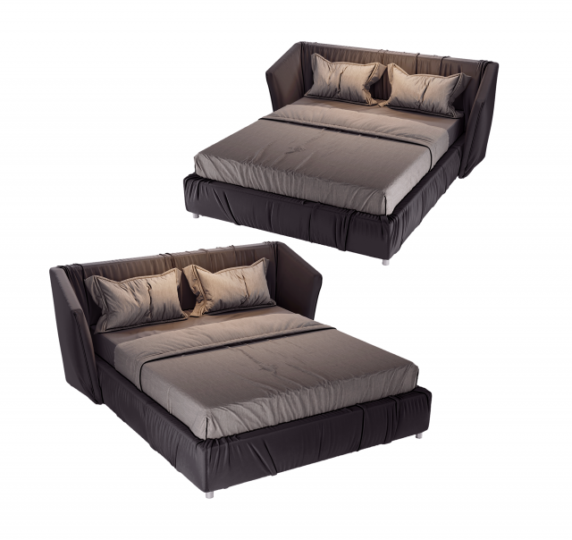 Too night bed 3D Model .c4d .max .obj .3ds .fbx .stl .blend 