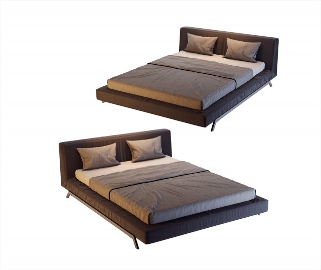 Eterna bed 3D Модель .c4d .max .obj .3ds .fbx .stl .blend 