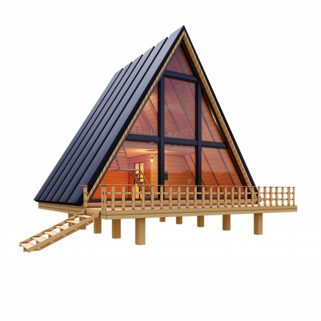 A-house 3D 모델 .c4d .max .obj .3ds .fbx .stl .blend 