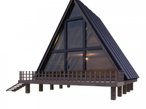 A frame House 3D Model