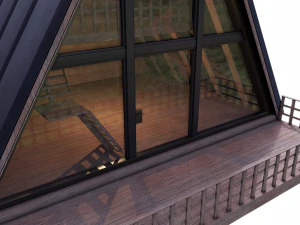 A frame House 3D Model