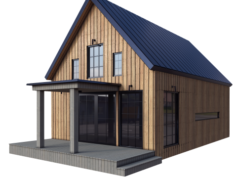 Barn house 3D 模型