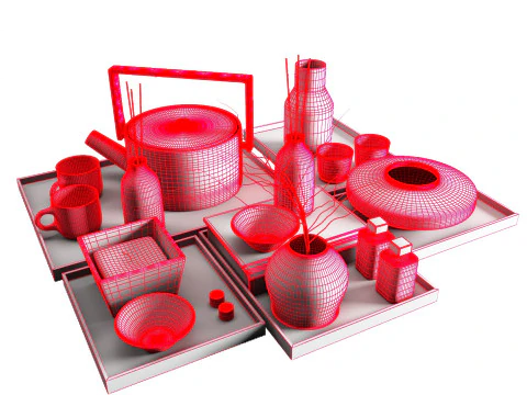 Decorative set 3D Model