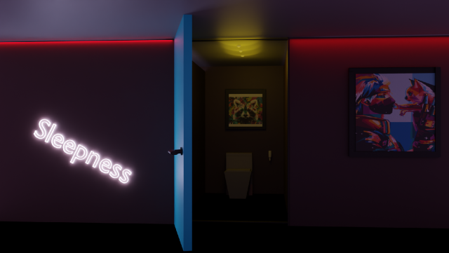 WC low poly Modello 3D .c4d .max .obj .3ds .fbx .stl .blend 