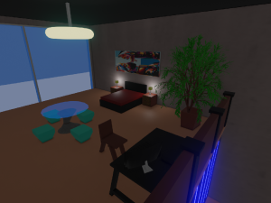 Low poly house Modello 3D
