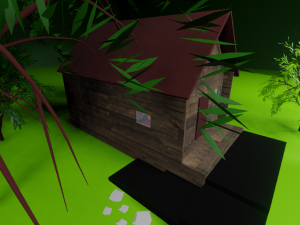 Low poly willage 3D Модель