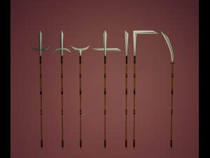 Yari Variants Seven Variations Model 3D