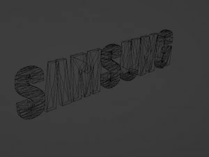 Logotipo de Samsung Modelo 3D