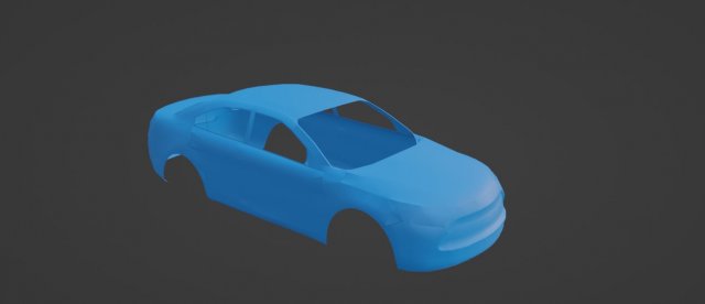 Sedan Model 3D .c4d .max .obj .3ds .fbx .stl .blend 