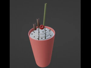 アイスクリーム 3Dモデル