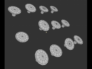 Metal Buttons Modelo 3D