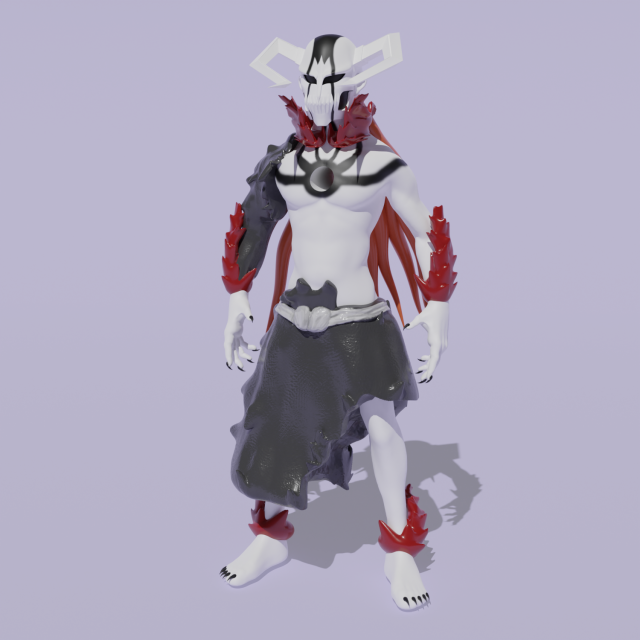 3D - Ulquiorra 3Dモデル .c4d .max .obj .3ds .fbx .stl .blend 