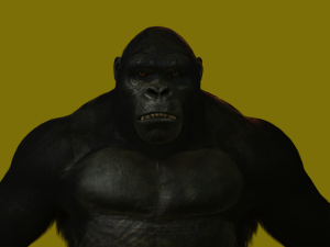 Realistic Monkey Kong For Movies or Games 3D Модель