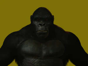 Monkey Kong r&eacute;aliste pour les films ou les jeux Modèle 3D