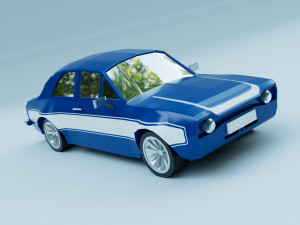 Escort RS2000 Mk1 Lowpoly Lowpoly 3D 模型