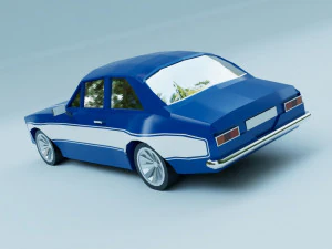 Escort RS2000 Mk1 Lowpoly Lowpoly 3D Model