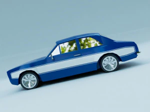 Escort RS2000 Mk1 Lowpoly Lowpoly 3D Model