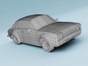 Escort RS2000 Mk1 Lowpoly Lowpoly Modelo 3D