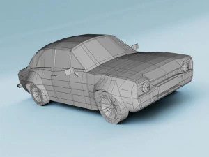 Escort RS2000 Mk1 Lowpoly Lowpoly 3D Model