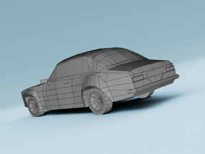 Escort RS2000 Mk1 Lowpoly Lowpoly Modelo 3D