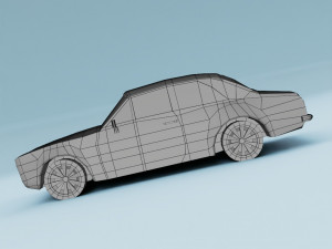 Escort RS2000 Mk1 Lowpoly Lowpoly Modelo 3D