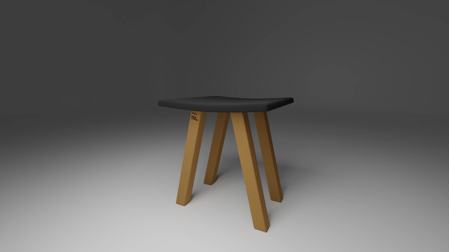 Stool 3D Model .c4d .max .obj .3ds .fbx .stl .blend 