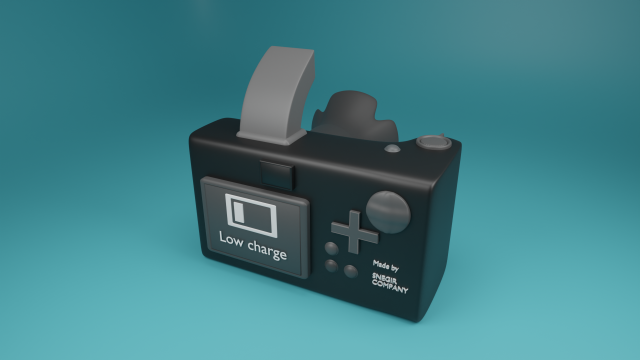 Photo camera 3D 模型 .c4d .max .obj .3ds .fbx .stl .blend 