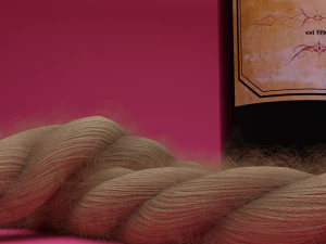 Wine bottle with rope 3D Model