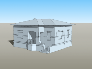 Italian villino obj collada skp 3D Model