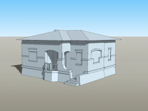Итальянское виллино obj collada skp 3D Модель