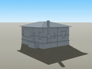 Italian villino obj collada skp 3D Model