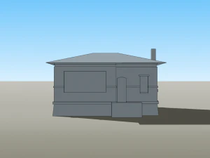 Italian villino obj collada skp 3D Model