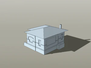 Italian villino obj collada skp 3D Model