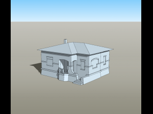 Italian villino obj collada skp 3Dモデル