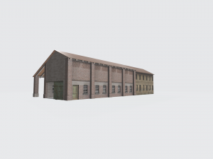 Italian farm cascina old barn obj skp 3D 模型