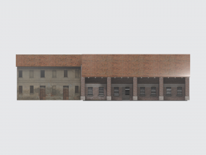 Italian farm cascina old barn obj skp 3D 模型