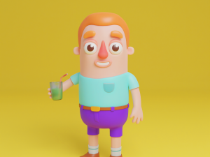 Man vacation 3Dモデル