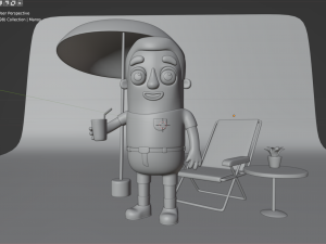 Man vacation 3Dモデル