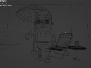 Man vacation 3Dモデル