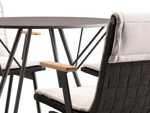 Dining Set 8 3D Model