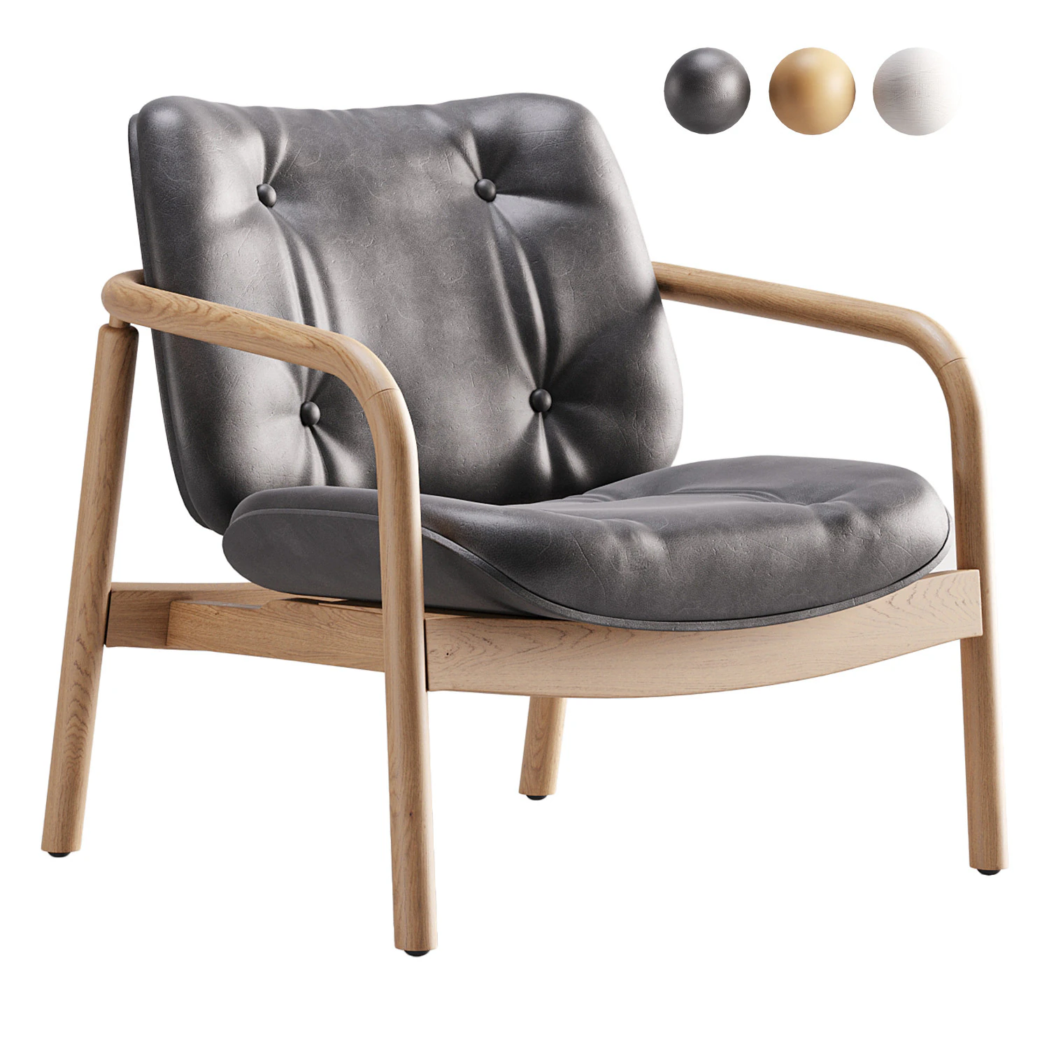 Amalfi Armchair 3D Model .c4d .max .obj .3ds .fbx .stl .blend 
