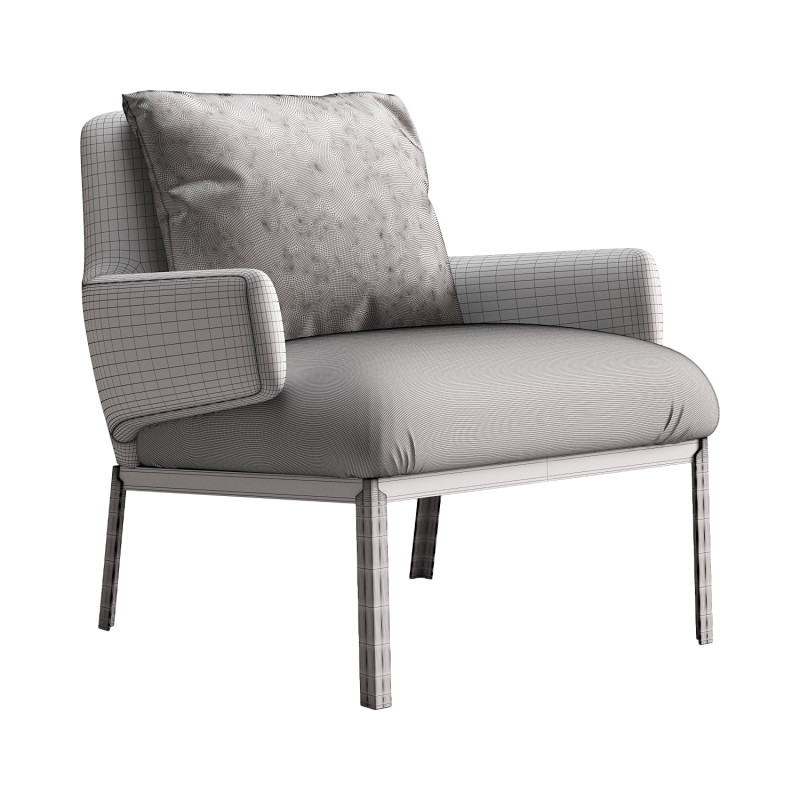 Hug Armchair Low Modelo 3D .c4d .max .obj .3ds .fbx .stl .blend