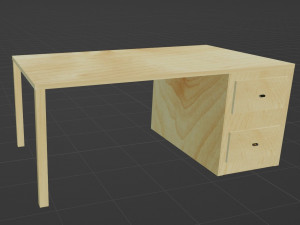 Computer desk Modelo 3D